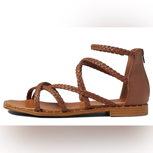 Steve Madden Tan Brown Tessi Flat Sandal Shoes women’s size 8.5 - Picture 2 of 11